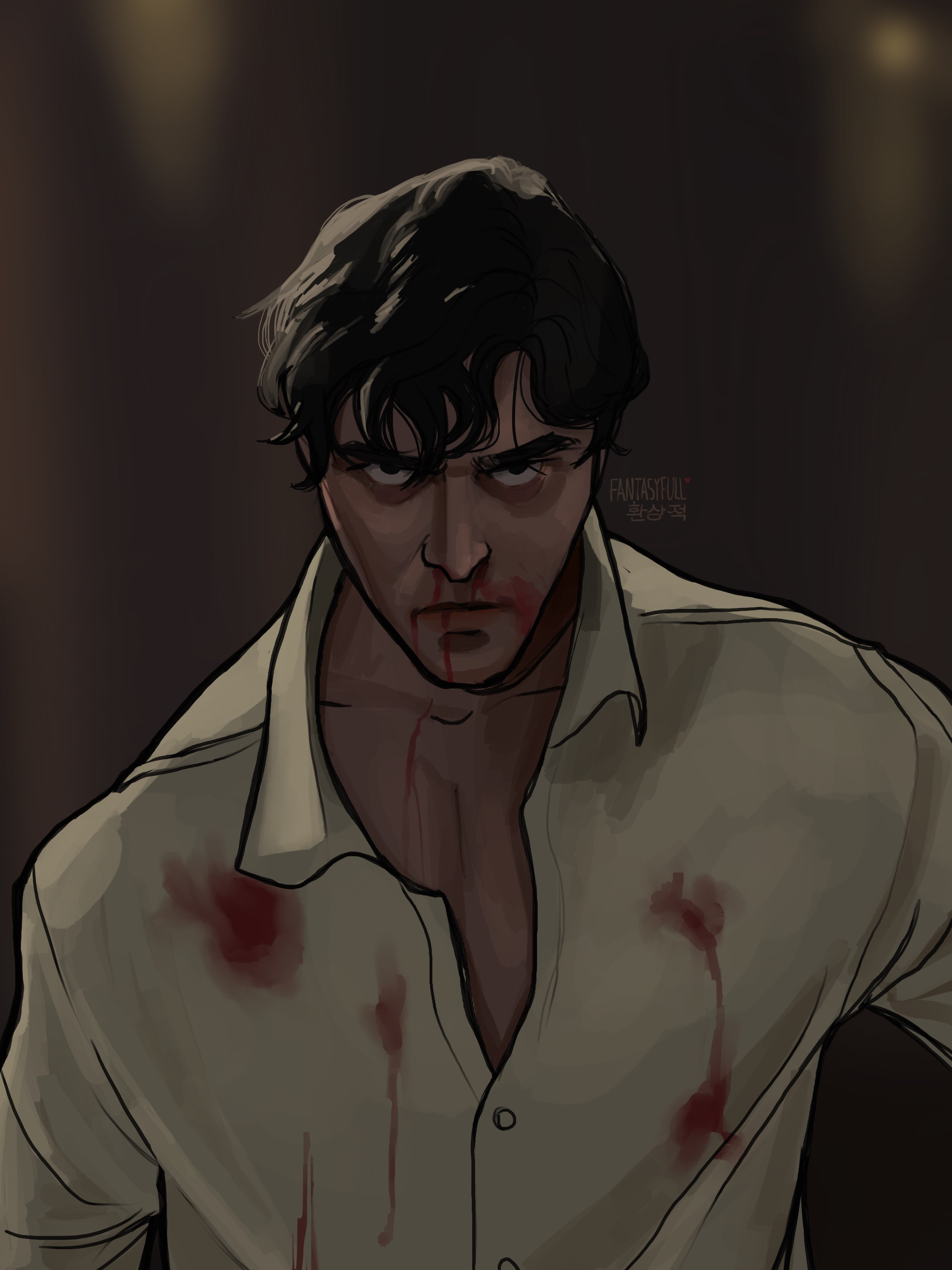 art of ugur yildiran looking angry